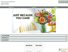 Tablet Screenshot of pavlicflorist.net